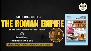 MHI 101: Unit 6 The Roman Empire: Republic, Caesar & The Rise of an Empire | MA IGNOU  | 08 DEC Exam