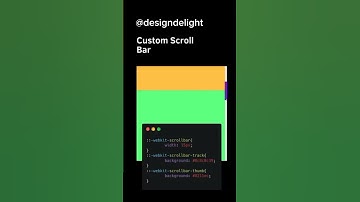 Custom Scroll Bar #coderslife #cheatsheet #coding  #studyaid #css #viral #codinglove #fyp #fypシ