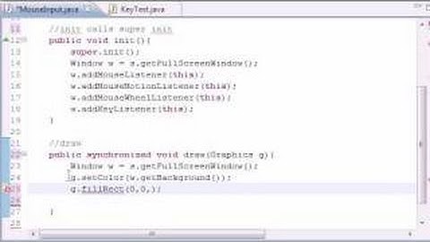 Java Game Development - 31 -  User Mouse Input