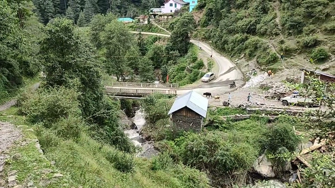  रात के समय बादल फटने से दिगोड़ी नाले में आई बाढ़@# देखने को मिला खतरनाक मंजर@@