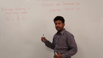Best Video Class 9 I Maths I ICSE I Rational & Irrational Number I Comparing Rational Numbers l L19
