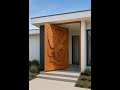 Contemporary Pivot Door With A Bald Eagle Carved Design Homedecor Pivot Entrance Wooddoors