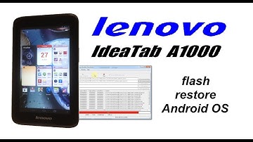 Lenovo idea Tab A 1000-G Software flashing and Unlocking Solution ....