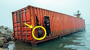 Coast Guard Lifts Container From Ocean Floor, Turns Pale When They Take A Look Inside
