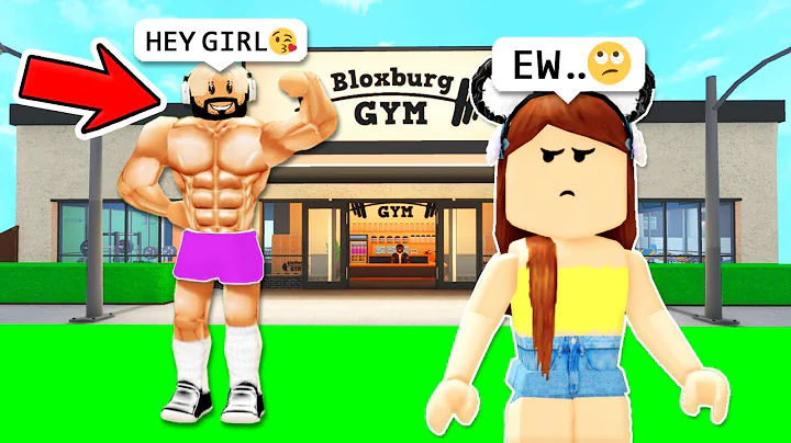 This CREEPY GUY was FOLLOWING Us at the GYM.. (Bloxburg)