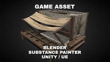 Medieval Market - Game Asset - Blender & Substance Painter