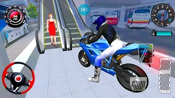 Exploring the Express Bus Terminal on a NewBike - 3D Driving Class 2025 gameplay Ep-10