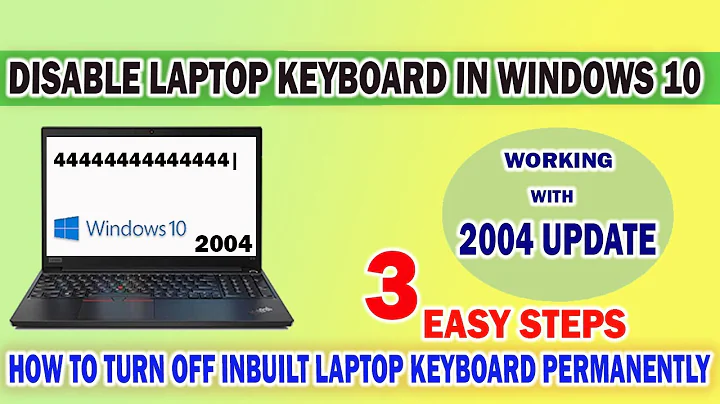 How to disable laptop keyboard in windows 10. 3 Easy steps to Turn off Laptop's Built in Keyboard