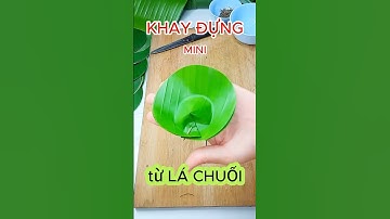 Biến lá chuối thành khay đựng mini #shortsfeed #handmade #diy