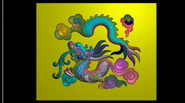 Mẫu Triện Mẫu Rồng Vẽ JDP 5.21 CNC (JDP 5.21 CNC Drawing Dragon Seal Pattern)