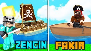 Faki̇r Korsan Vs Zengi̇n Korsan - Minecraft