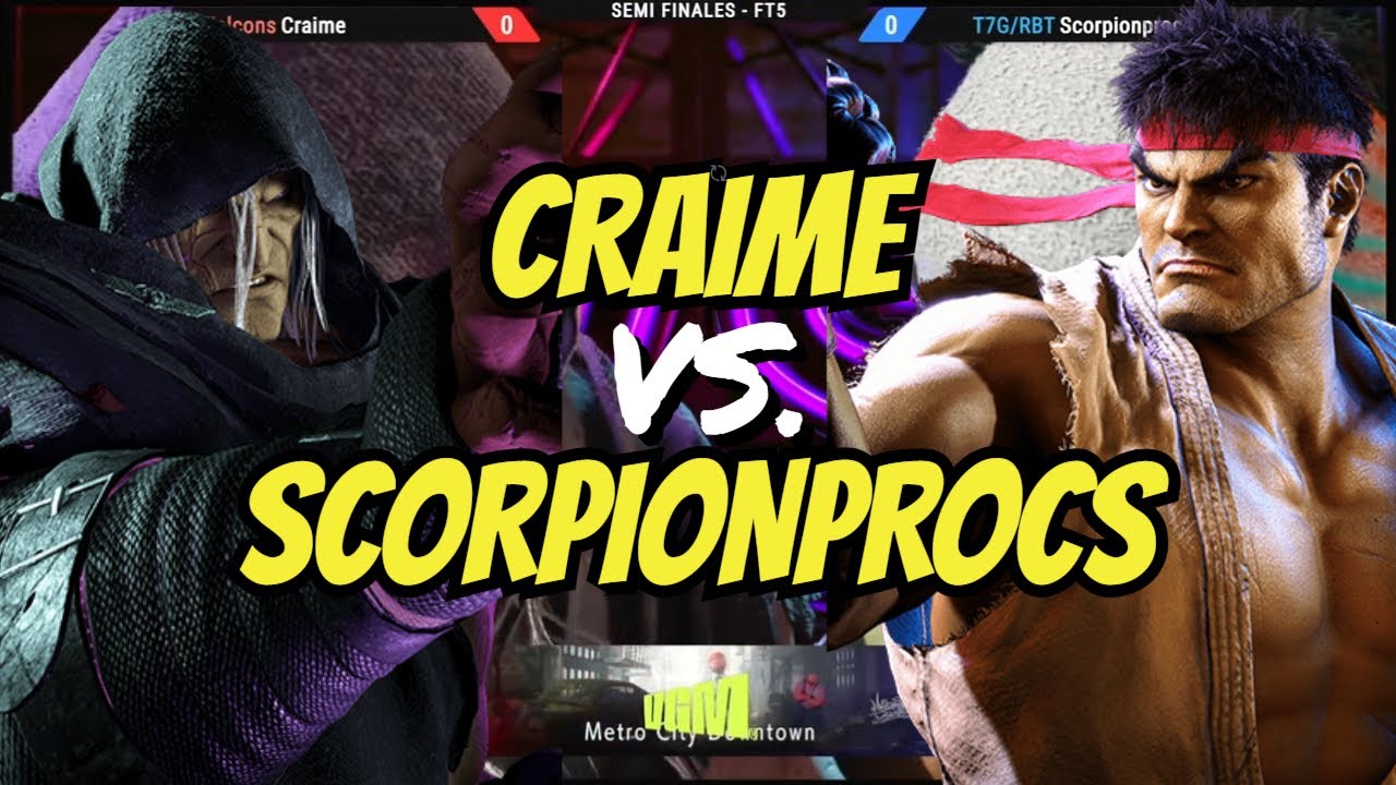 SF6: CRAIME (Bison) vs SCORPIONPROCS (RYU) | Liga Juvenil VGM