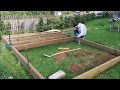 Abri de Jardin/Châlet - Pose du plancher avec vis de fondations (Part 1)