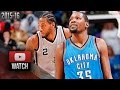 Kawhi Leonard vs Kevin Durant EPIC Duel Highlights (2016.03.12) Spurs vs Thunder - MUST Watch!