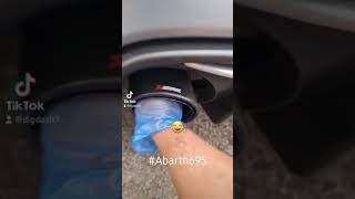 The akrapovic exhausts on my Abarth 695 are huge