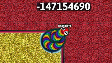 OMG 🐍 MONSTER SNAKE RAINBOW 🌈 FEED CUTE NOOBS IN SNAKE IO BEST EPIC SNAKE IO GAMEPLAY 🐍🔥#snakeio 