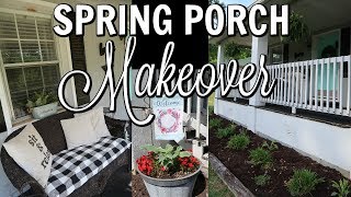 SPRING PORCH MAKEOVER / PLANTING AND DECORATING