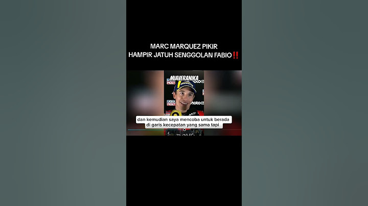 MARC MARQUEZ THINKS HE NEARLY FALLED OUT FROM FABIO'S Nudge‼️ #marcmarquez #motogp