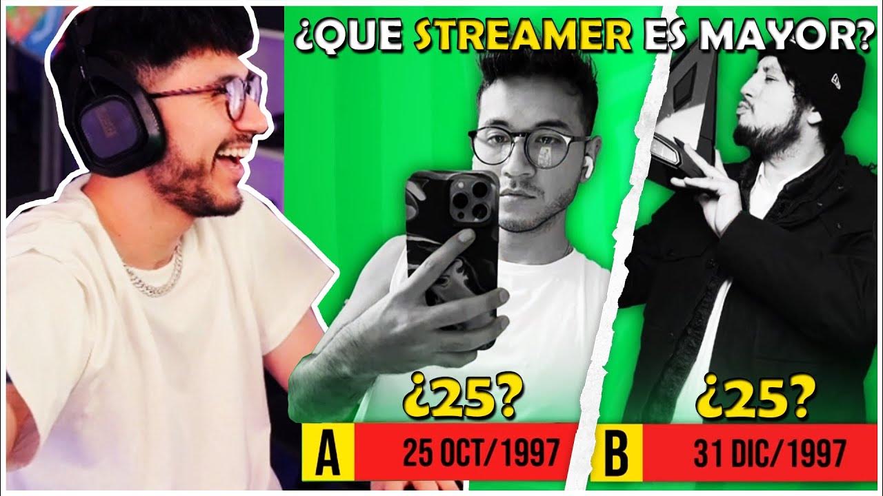 Zein Adivina qué Streamer tiene mas Edad Quiz Tv YouTube