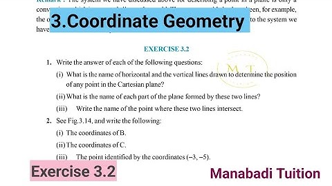 9th class maths|Chapter 3|🤷‍♀️Coordinate Geometry| 💁‍♂️Exercise 3.2|With notes|
