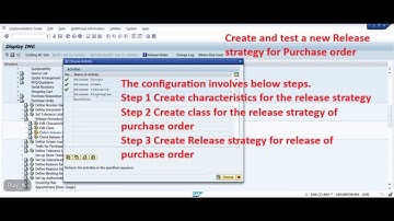 Part 4 Create and test a new release strategy of purchase order SAP MM ECC 6/S4 Hana