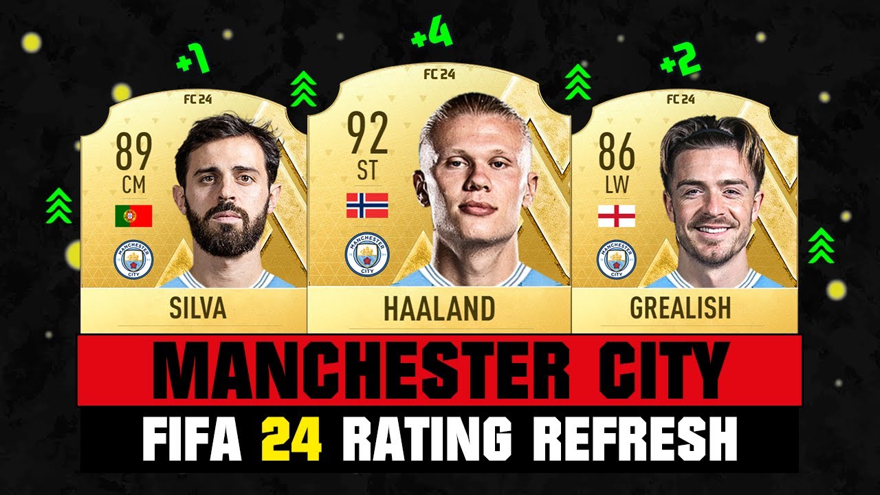 FIFA 24 MANCHESTER CITY PLAYER RATINGS (EA FC 24)! 😱🔥 ft. Haaland