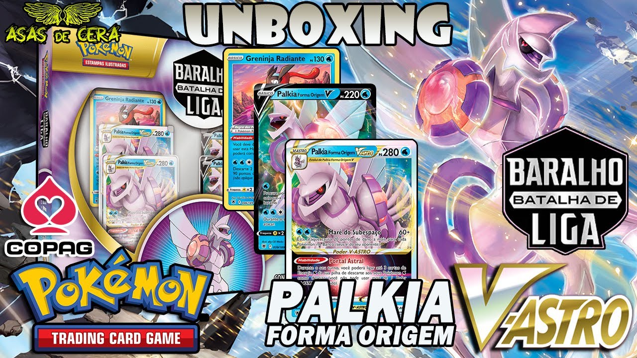 Box Pokémon Baralho Batalha De Liga Palkia Forma Origem V-astro Copag Cards  Cartas - Pokemon - #