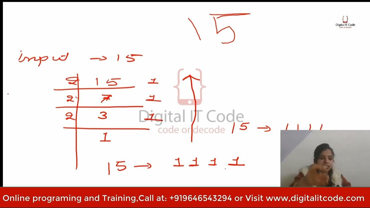 Convert Decimal into binary with the help of Python language - YouTube