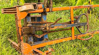 Genius Guy Restores Extremely Old Manual Forklift // Hydraulic System Restoration