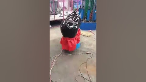 inflatable rodeo bull test video