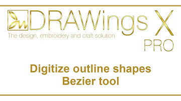 Outline shapes Bezier tool