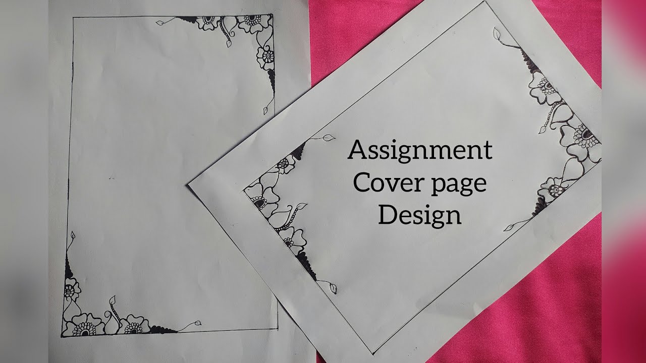 unique front page design for assignment