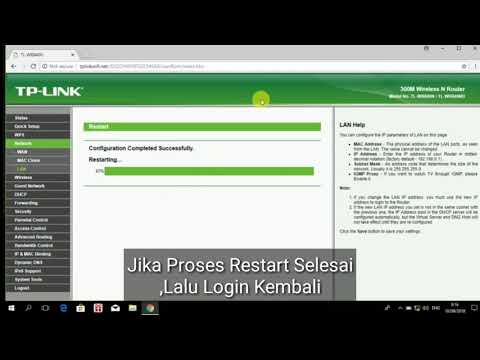 Cara Setting Access Point TP-LINK WR840N - Via kabel LAN. 