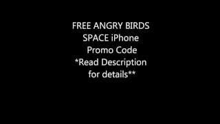 Free Angry Birds Space iPhone Promo Code
