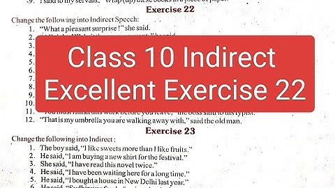Indirect Exercise 22 From excellent book class 10 solved by Ramesh sir/ Class 10th Indirect Exercise