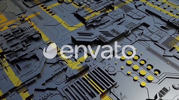 Network Digital Hi Tech Tehnology Loop Background