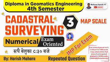 Area in One Scale to Another Scale-II | Cadastral Surveying Numerical | Geomatics 4th Sem CTEVT |
