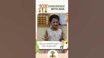 Can You Beat a 6-Year Old in Abacus? | 10X Confidence With ADA | Best Abacus Classes in Chennai