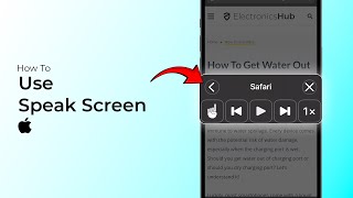 How to Use Speak Screen on iPhone?