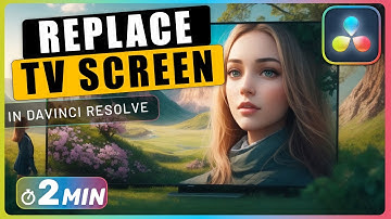 How to REPLACE TV Screen of a Moving Camera with Fusion in Davinci Resolve