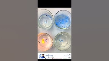 The reaction of water with S block elements. #advancedchemistry  #chemistry