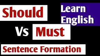 Learn English in Tamil, Should vs Must in Tamil, Modal Auxiliaries in Tamil,  Grow Intellect