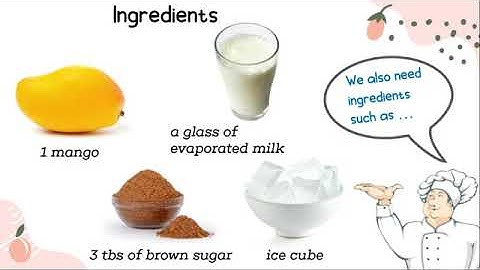 procedure text ( How to Make Mango Milkshake)