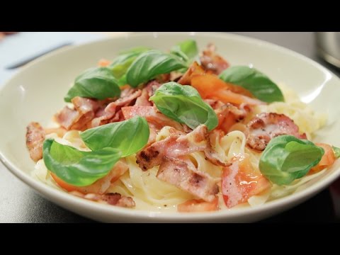 Video: Spaghetti Med Sopp Og Pancetta - En Trinnvis Oppskrift Med Et Bilde
