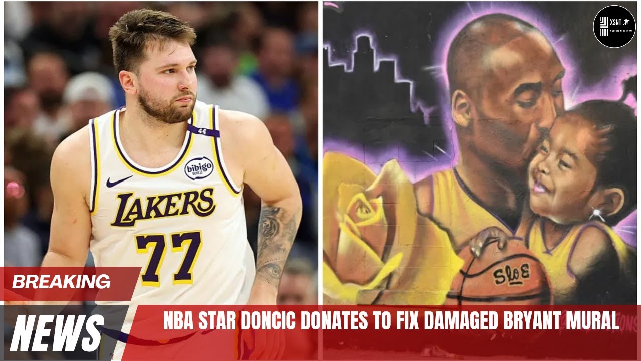 NBA Star Luka Doncic Donates to Fix Damaged Bryant Mural 
