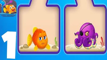 Save The Fish! - Gameplay Walkthrough Part 1 Levels 1-10 (Android, iOS)