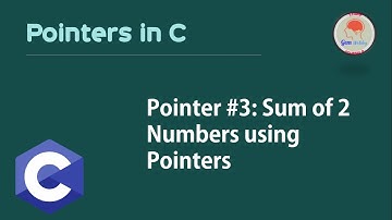 Pointer #3:Sum of 2 Numbers using Pointers
