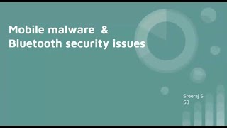 Bluetooth and security issues