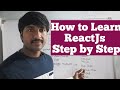 How to Learn React JS | React Learning path step by step