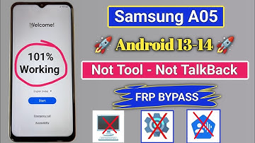 Samsung Galaxy A05 FRP Bypass/Unlock Android 13-14 Without PC 2025 || Talk-back Not Working